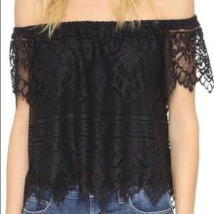 Sunset Lace Off Shoulder Too